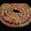 Brand New - 15 inches Super Sparkle Awesome Beautifull ETHIOPIAN Opal Micro Faceted Rondell Beads Fully Fire Every Beads Huge Size 6 - 3 mm approx--FULL Strand --Super Rare Inside Fire --Very Rare Quality